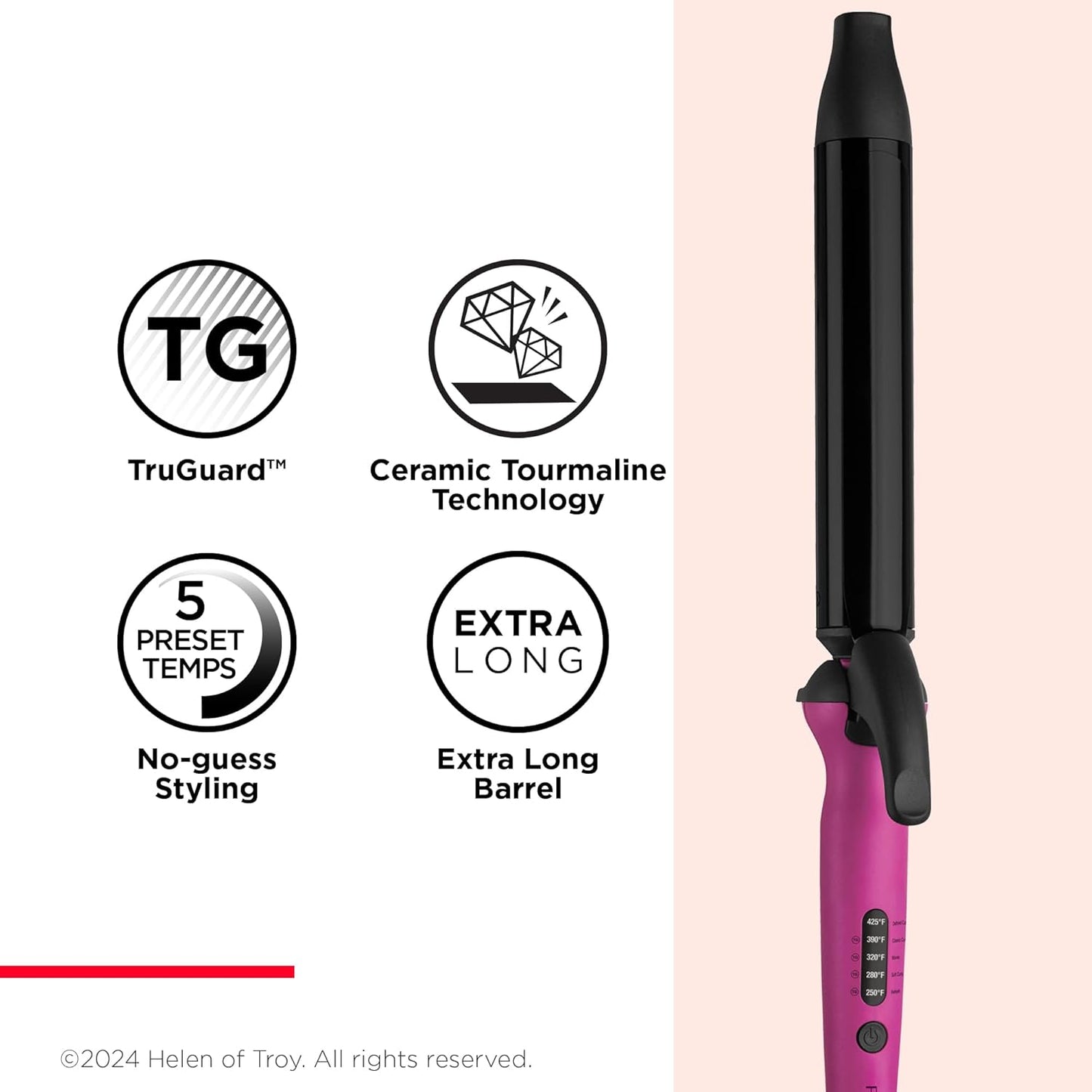 REVLON Easy Heat - 1 1/4" Precision Curling Iron