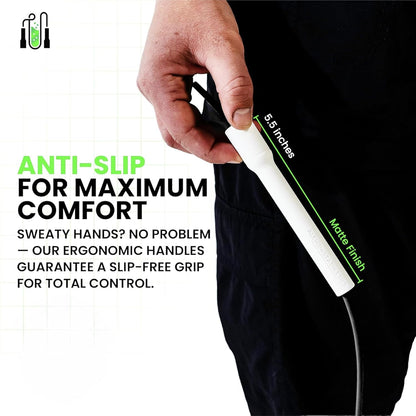 Speed Jump Rope – Adjustable 10ft Skipping Rope for Women, Men & Kids, Beginner Friendly with 5mm PVC Cord, Shatterproof Handles, Tangle-Free for Boxing, CrossFit, HIIT, Cardio, Fitness & Home Workout