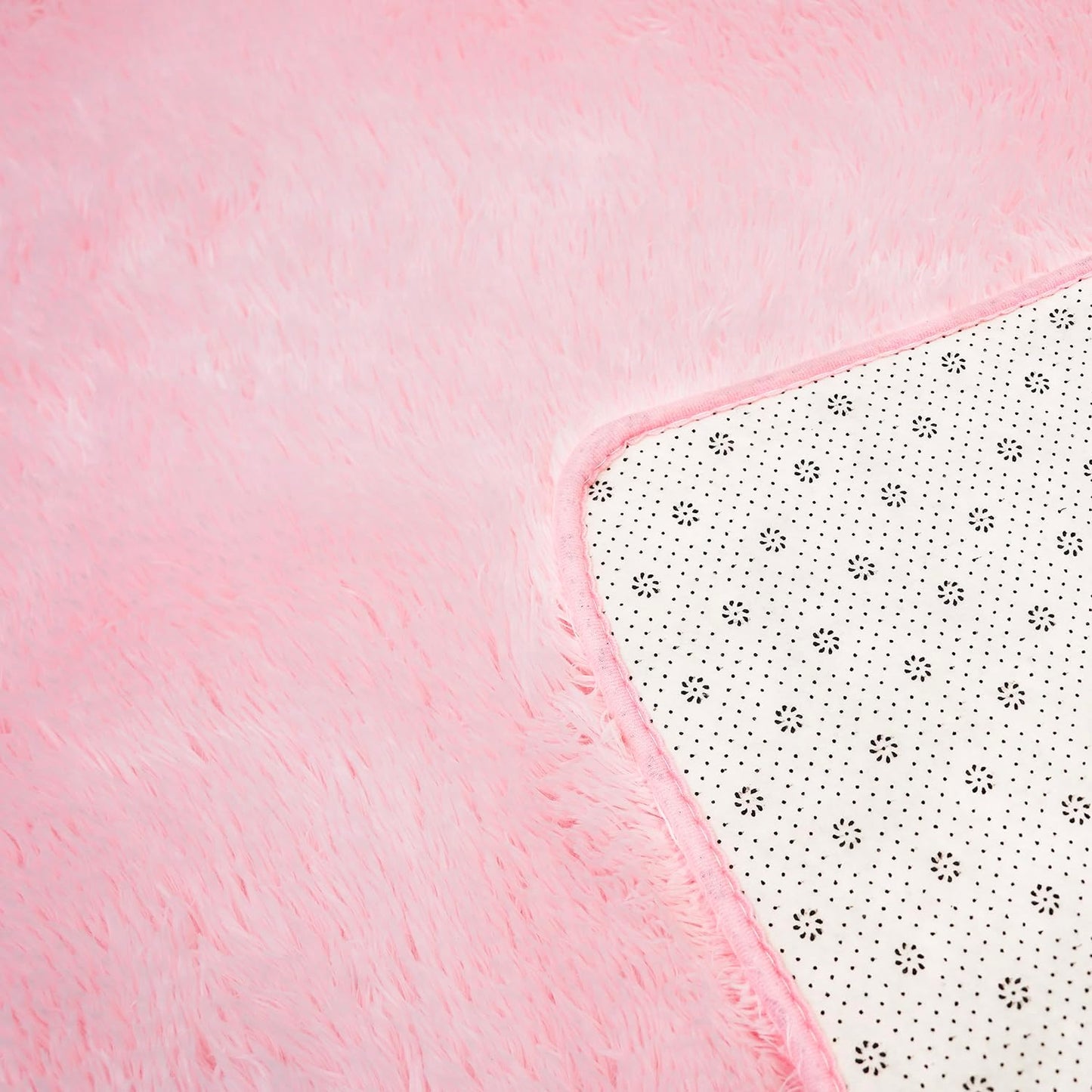 Shag Area Rugs for Bedroom Living Room,4X6 Ultra Soft Fluffy Area Rugs for Dorm, Indoor Carpet Nursery Rugs for Kids Girls Room Home Decor,Pink