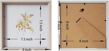 8x8 Square Picture Frame Resin 8x8 Photo Frame Pink 8x8 Picture Frame, with Plexiglass