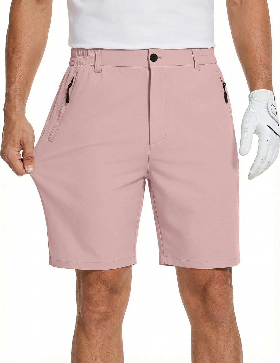 COOFANDY Men's Stretch Golf Shorts 7" Lightweight Casual Hiking Shorts Summer Athletic Work Dress Hybrid Shorts