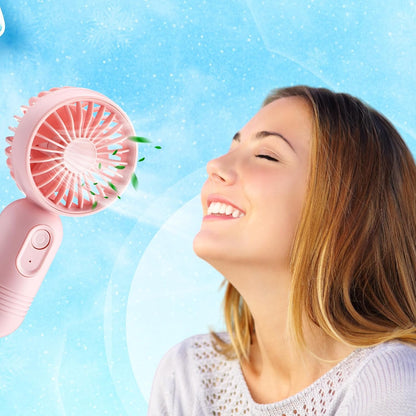 Rossesay 12 Pack Mini Portable Handheld Fan Bulk for Travel 3 Speeds, Rechargeable USB Battery Operated, Small Personal Eyelash Fans for Women Men Indoor Outdoor(Pink,Classic Style)