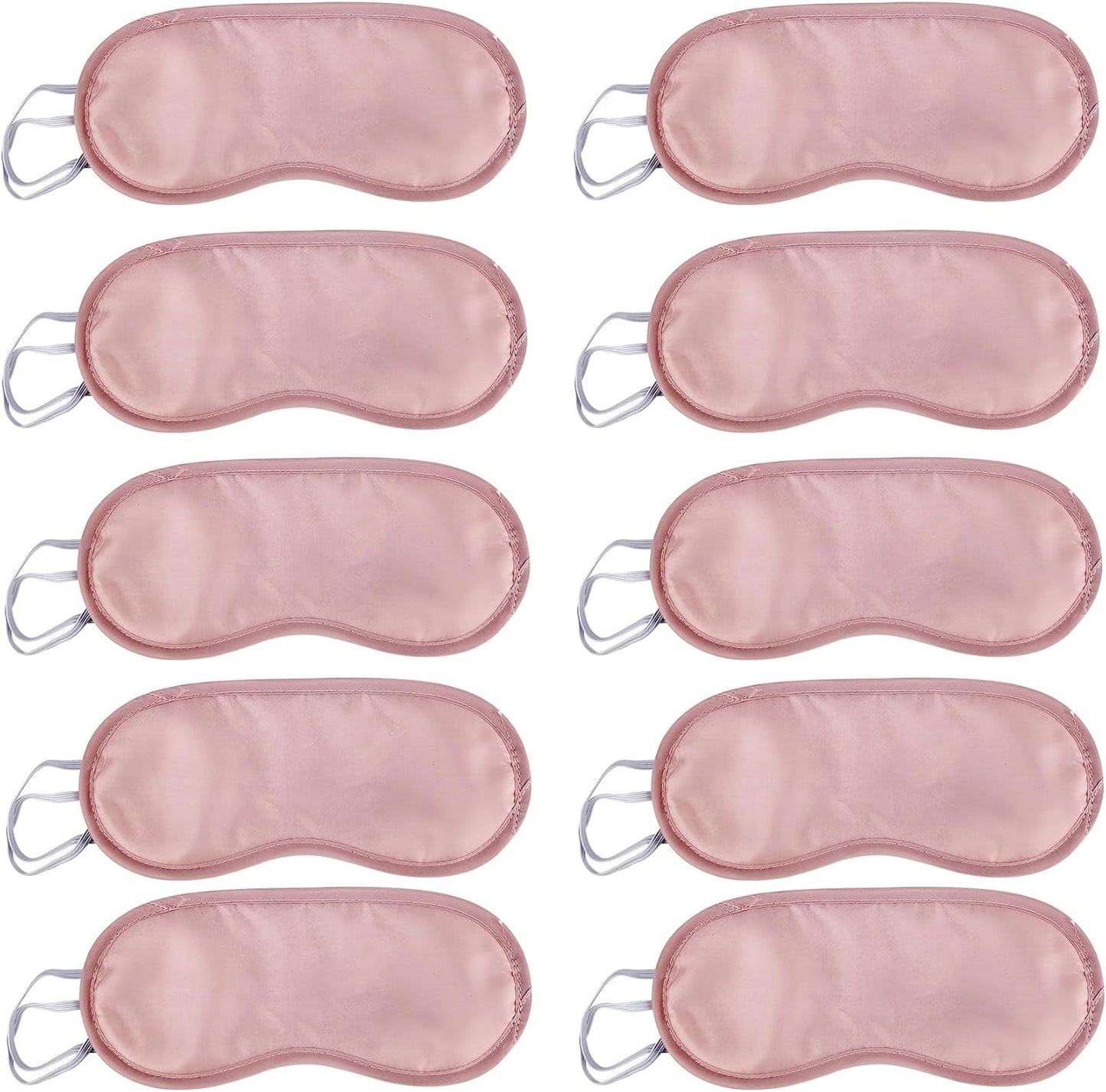 10 Pack Eye Sleep Masks, Sleep Covering, Eye Blinderfold for Sleeping,Travel, Party Supply (Pink)