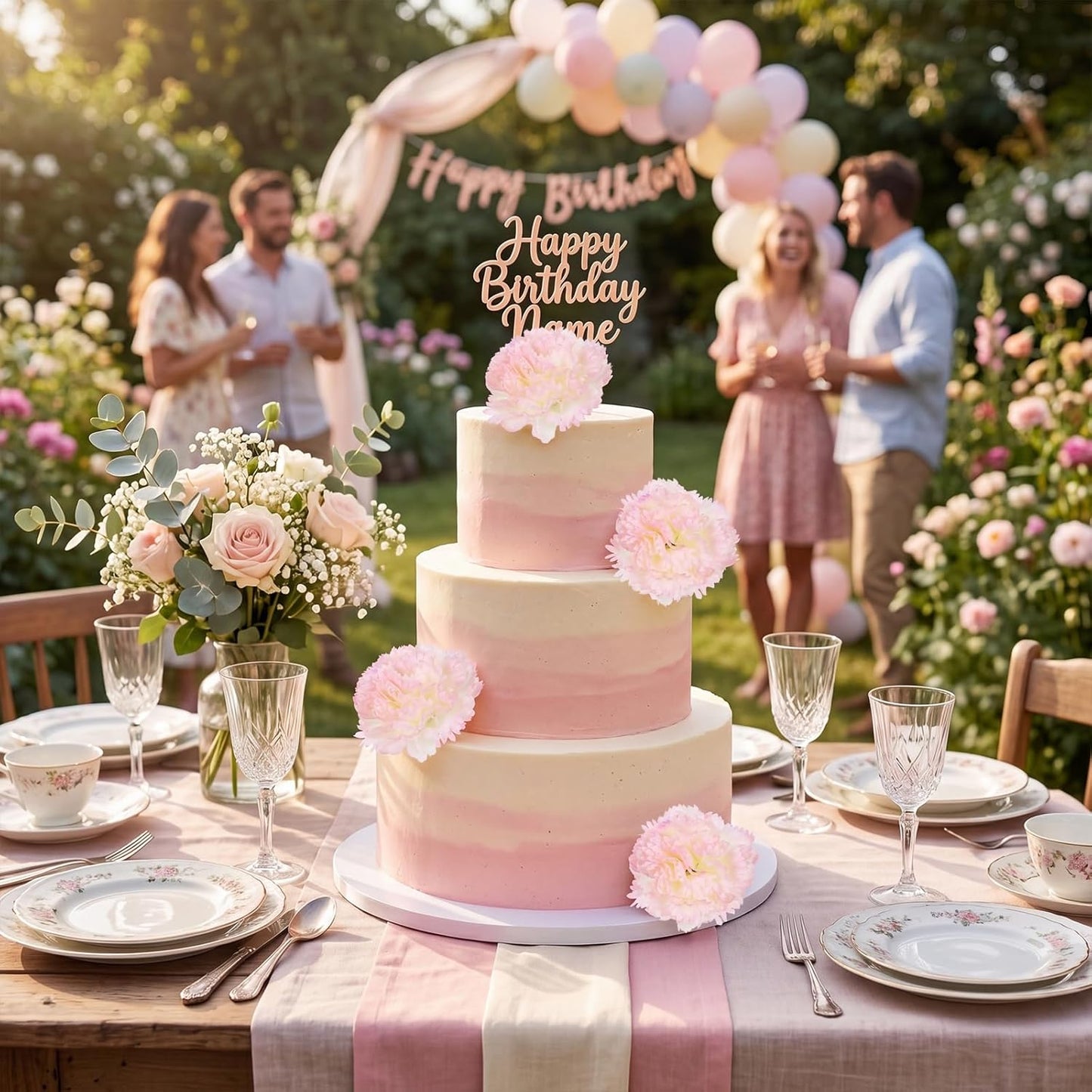 20PCS Pink Carnations Artificial Flowers with Stems, 3.15in Silk Carnations Heads Fake Flowers in Bulk for Home Weddings Table Centerpiece DIY Crafts Parties Décor(Light Pink)