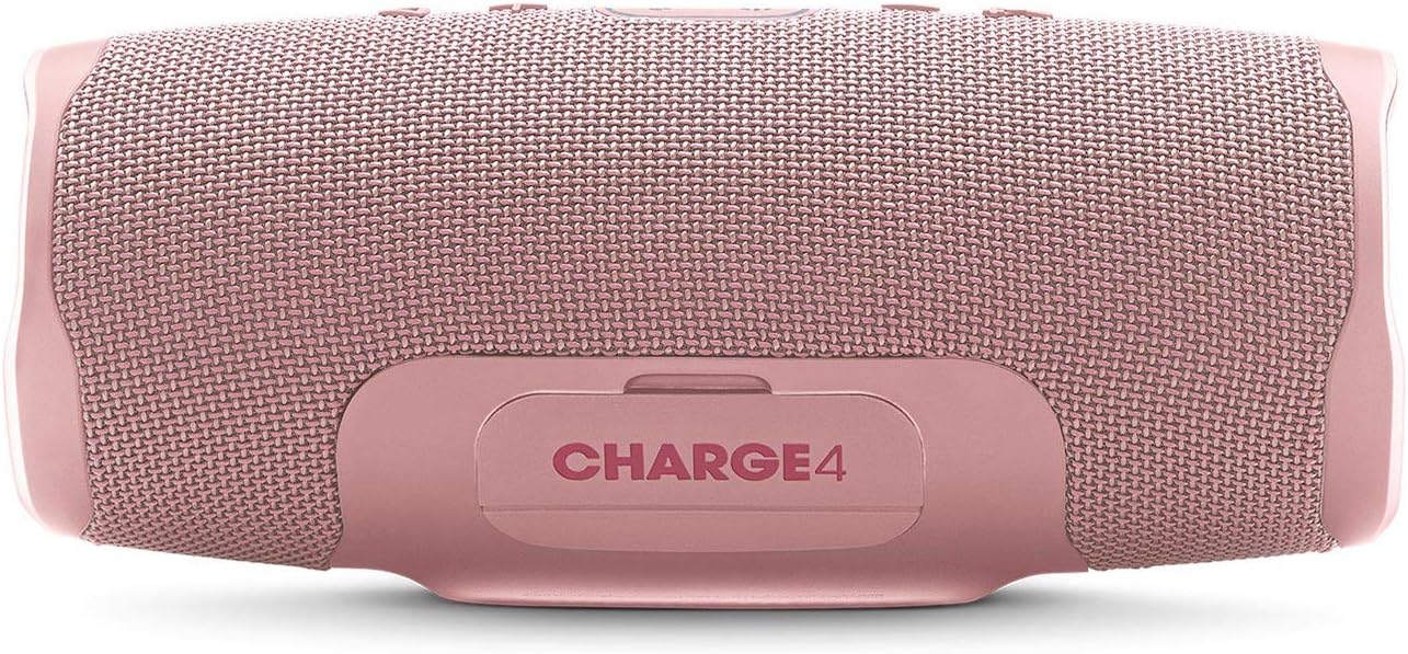 JBL Charge 4 Waterproof Portable Bluetooth Speaker- Pink (Renewed)