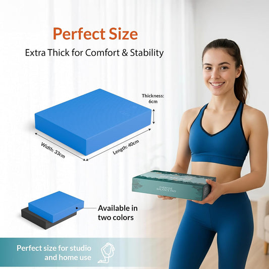 Gurus Balance Pad – High-Density Foam Balance Pad Physical Therapy for Stability & Strength, Exercise Foam Pad for Balancing, Non-Slip Lightweight Trainer for Home Gym & Rehab (Pink)