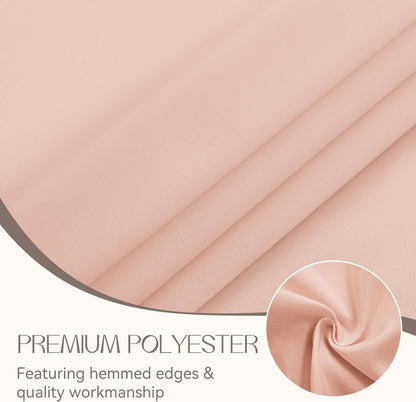 Romanstile Rectangle Pink Tablecloth - Waterproof and Wrinkle Resistant Washable Polyester Table Cloth for Kitchen Dining/Party/Wedding Indoor and Outdoor Use (52 x 70 inch)