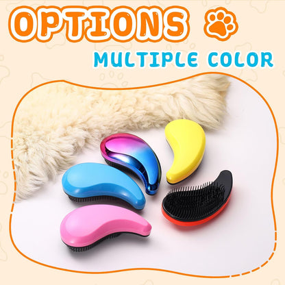 Small Dog Brushes, Grooming Brushes Puppies Hair Remover (Pink, 2 Pcs)