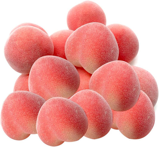 Aliotech 18Pcs Artificial Peach Fake Peach Mini Fruit Small Peach Simulation Lifelike for Home Cabinet Table Party Kitchen Decoration Photography Prop