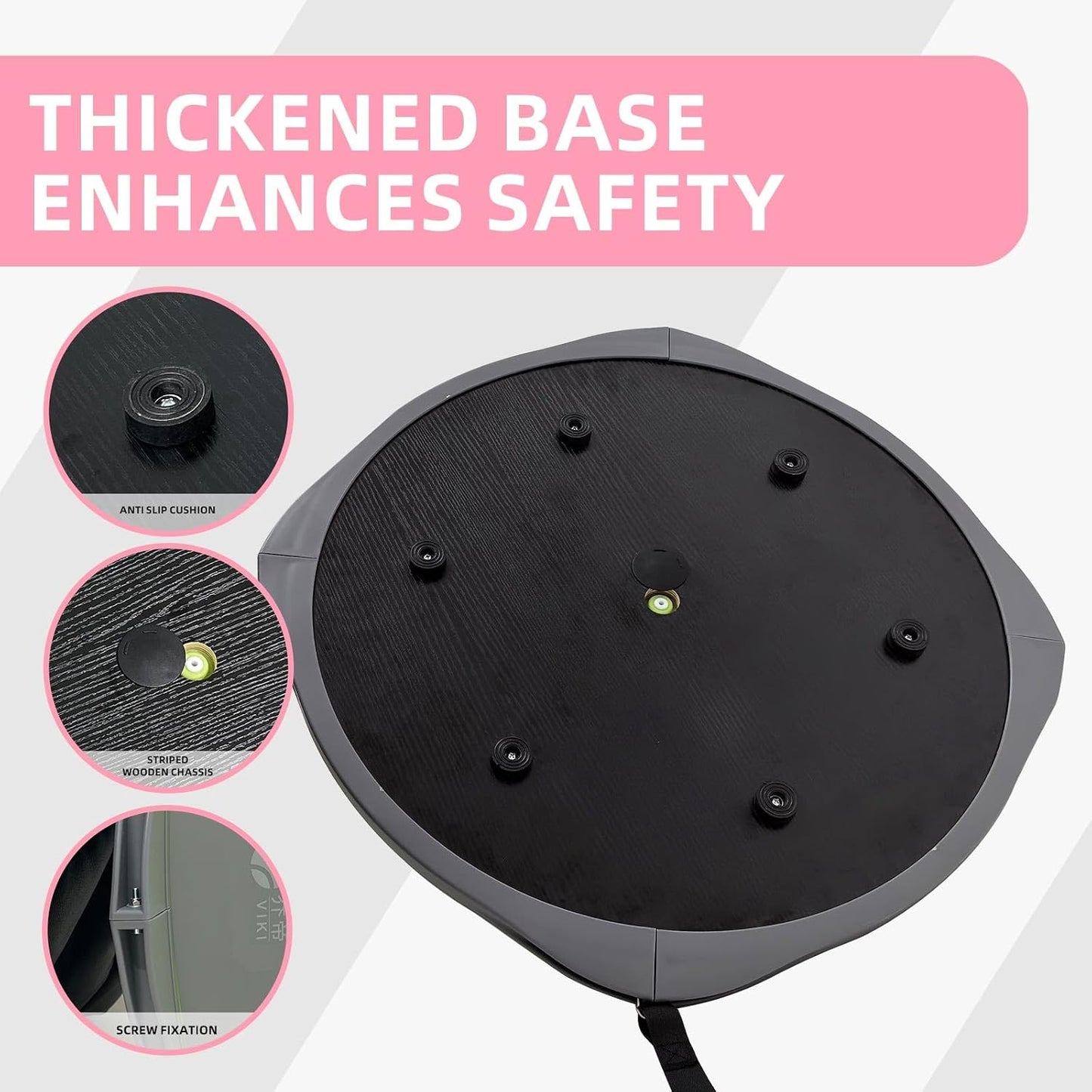 SANAE Ball Balance Trainer 22 Inch - Half Exercise Ball for Adults, Core Strength, Balance Training, Aerobic Fitness & Home Workouts | Non-Slip Rubber & PVC Construction Home Gym