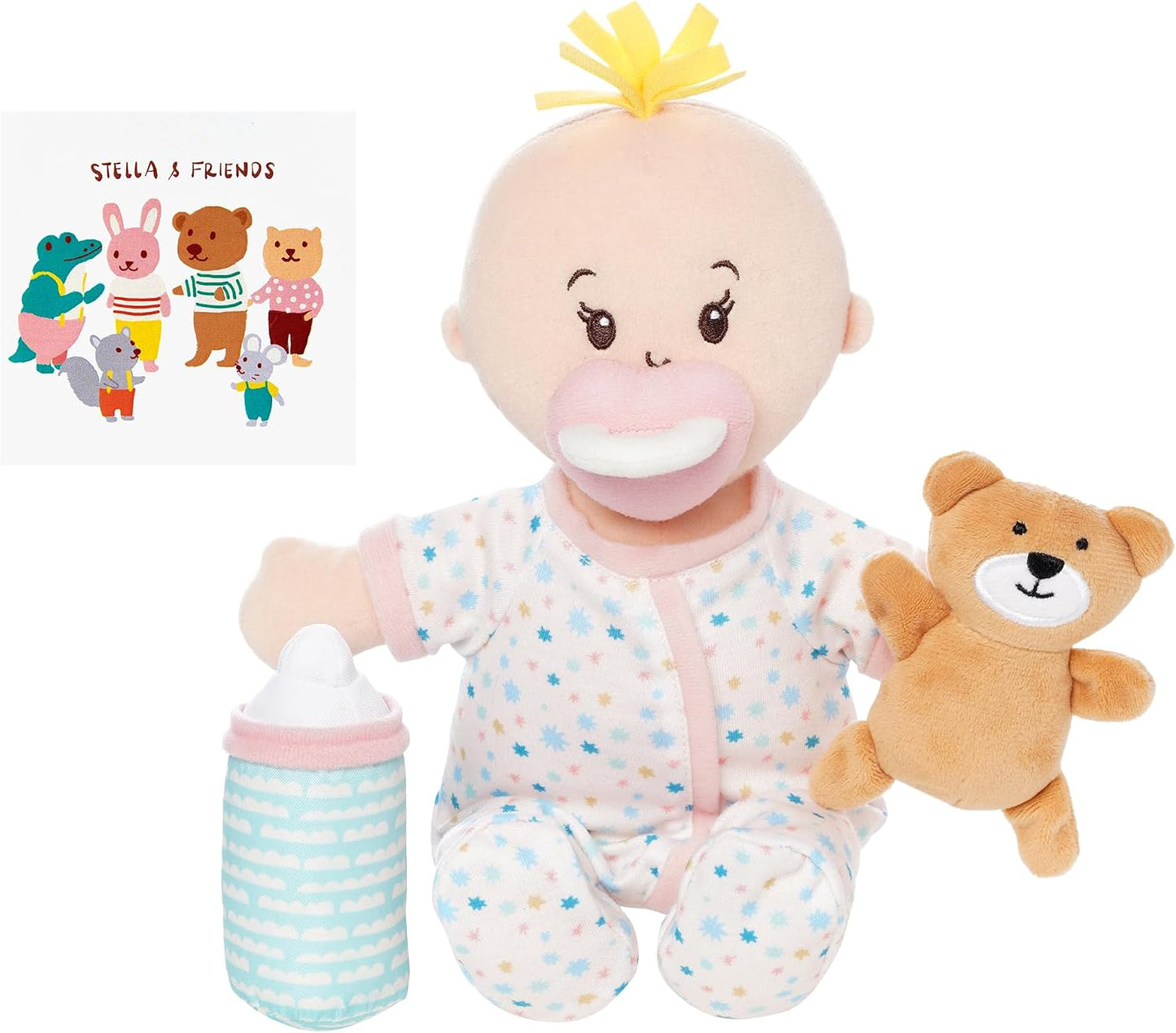 Manhattan Toy Wee Baby Stella Sleepy Time Scents Soft Doll Set, 12",Peach
