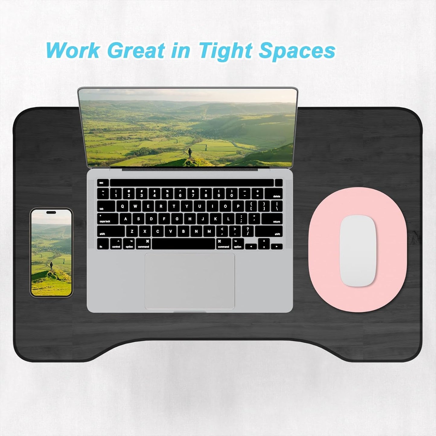Rimilak Small Mouse Pad 6 x 8 Inch, Takes up Wrist and Mouse Space, Waterproof Compact Mini Mouse Mat for Laptop Computer Wireless Mouse Keyboard Home Office Travel,Pink