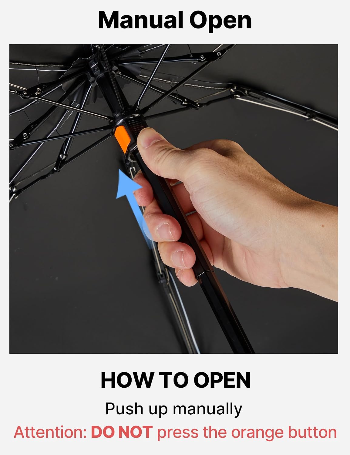 G4Free 46 Inch Mini Travel Umbrella, Compact Lightweight Sun Umbrella, Extendable Built-in Handle, UPF 50+ UV Protection, Manual Open, Pocket Size for Backpack & Purse