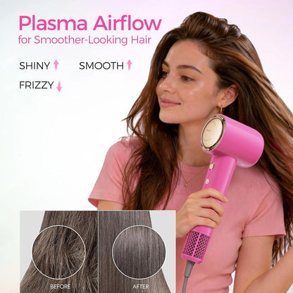 Tideway Hair Dryer Professional High-Speed Ionic Blow Dryer 110,000 RPM, Compact Hair Dryer with Magnetic Diffuser, Fast Drying with Brushless Motor Low Noise Smart Temperature Control-H11