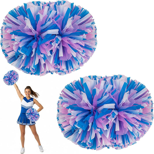 2 PCS Cheerleading Pom Poms for Spirit Sports Stage Performance Celebration Sport Events Club Dance Party