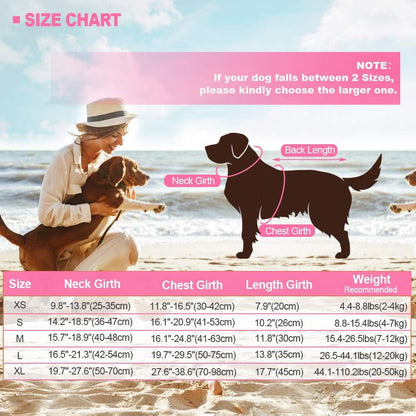 EMUST Dog Life Jacket Mermaid, Ripstop Dog Life Vests with Rescue Handle for Small Medium and Large Dogs, Pet Safety Swimsuit Preserver for Swimming Pool Beach Boating, XS