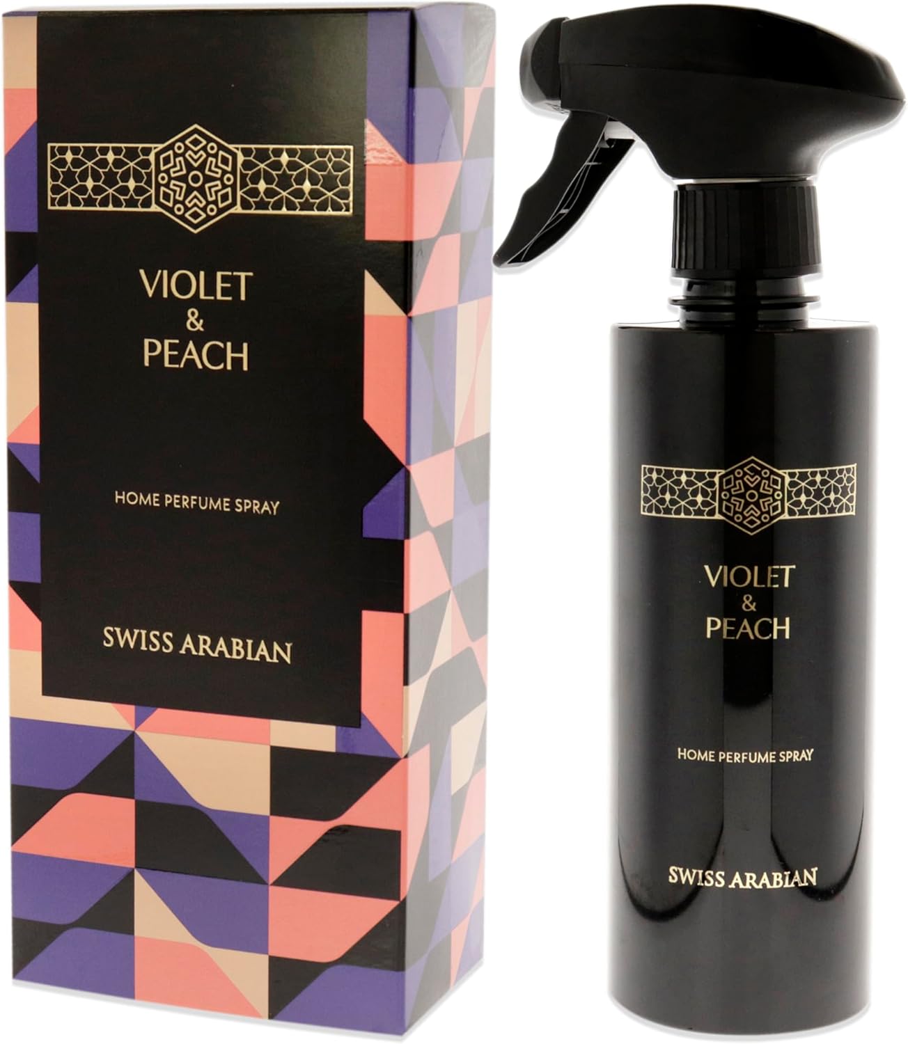 SWISS ARABIAN Violet and Peach Air Freshener - Luxury Products From Dubai - Lasting Home Fragrance Room Spray - Give Your Home A Seductive Signature Aroma - The Luxurious Scent Of Arabia - 10.14 Oz