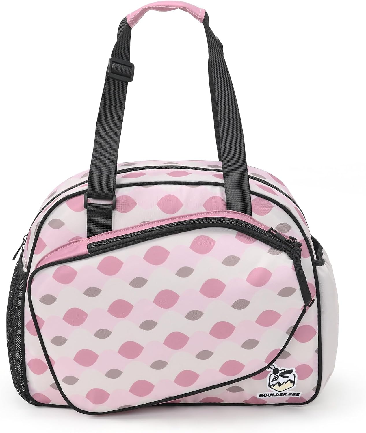 Boulder Bee Pickleball Bags, Premium Pickleball Tote Bag for Girls, Women’s Hand/Shoulder Gym Bag w Water Bottle Holder, with Pickleball Racquet/Paddle Holder