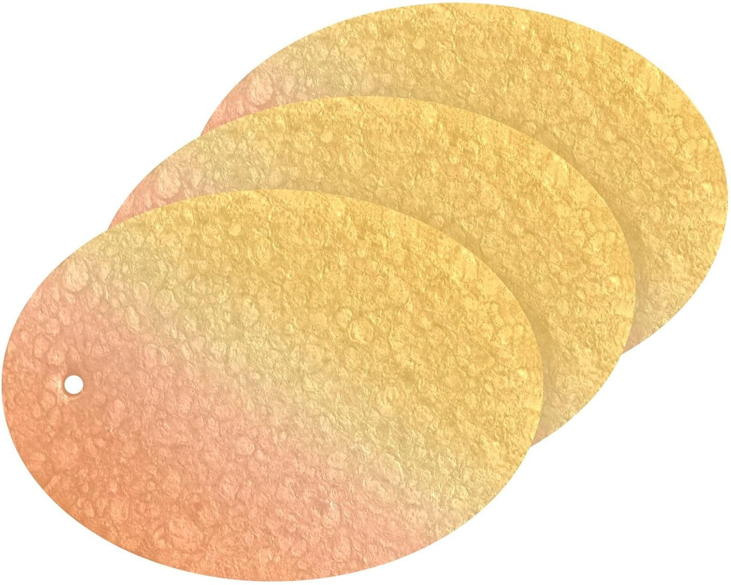 Peach Orange Yellow Gradient Kitchen Sponges Cleaning Dish Sponges Non-Scratch Natural Scrubber Sponge for Kitchen Bathroom Cars Pack of 3