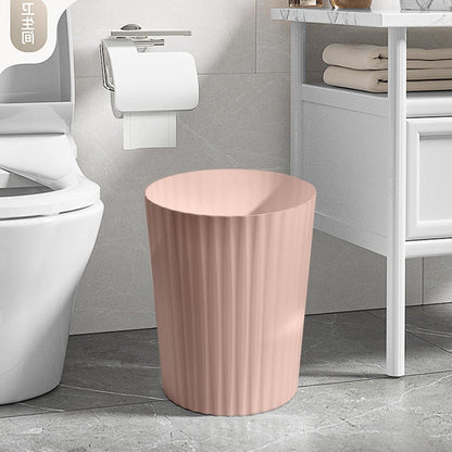 Versatile 2 Gallon Plastic Trash Can - The Compact Bin for Bathroom, Kitchen, or Home Office - Pink