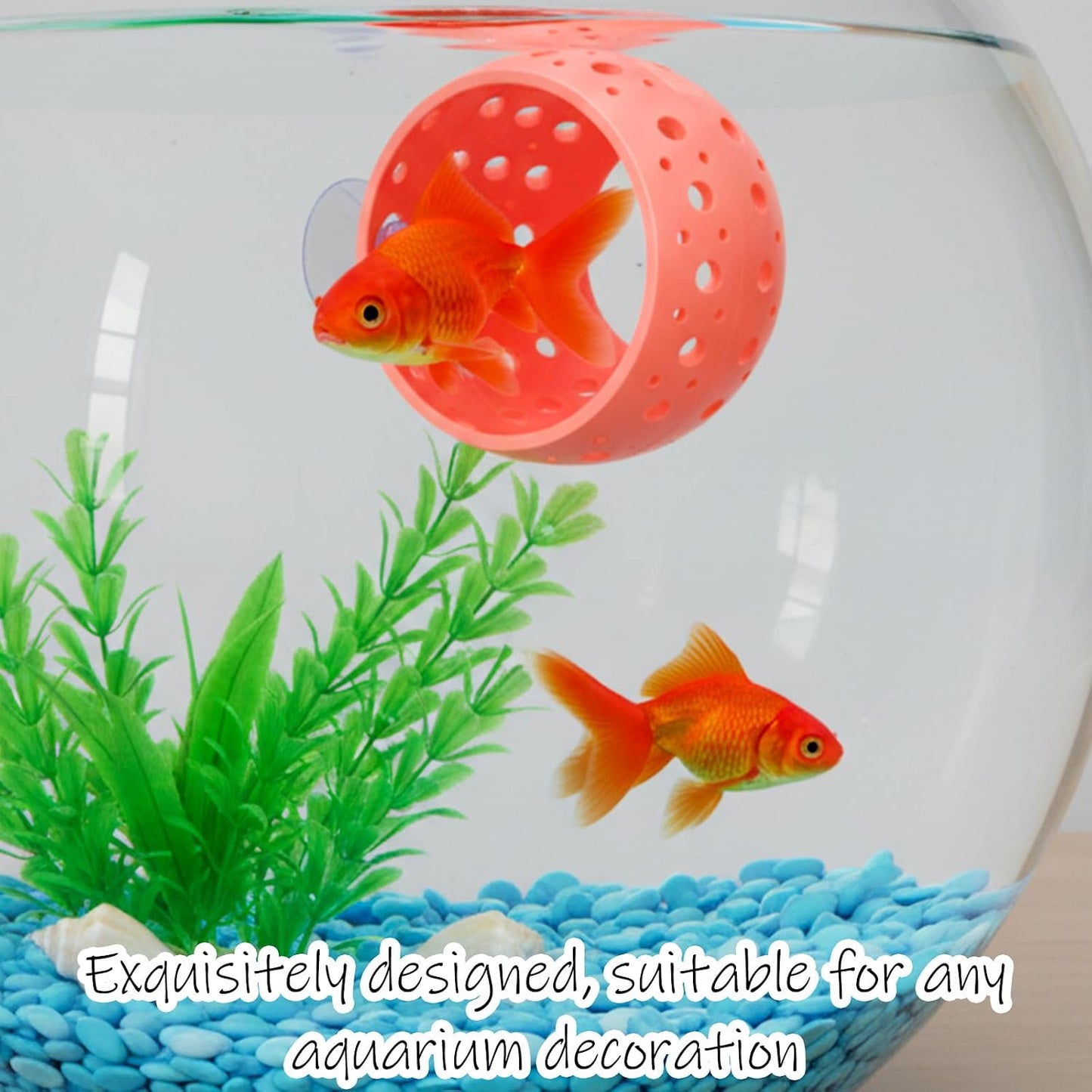 Betta Bulb Hide, Betta Tunnel Shrimp Cave Aquarium Fish Hideout with Suction Cup Aquarium Cave Decor for Shrimp, Guppies Guppy Hiding Resting (Pink)