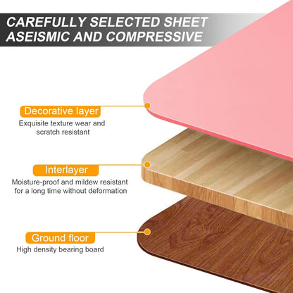 Adjustable Laptop Desk for Bed, 5-Angle Adjustable Lap Tray Table with Cup Holder, Portable Foldable Bed Desk for Eating, Working, Writing & Reading (Pink)