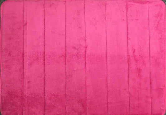 Pink Memory Foam Bath Mat - Incredibly Soft Absorbent Rug Sets - Non-Slip and 17 x 24 inches - Use for Kitchen or Bathroom