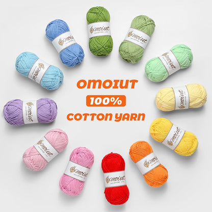 3 Pack Cotton Yarn for Crocheting, Baby Yarn for Crocheting Soft, 393yds / 5.29oz Fluffy Amigurumi Crochet Yarn, 5 Ply 100% Milk Cotton Yarn for Puzzle、Socks、Clothes(3 Pink)