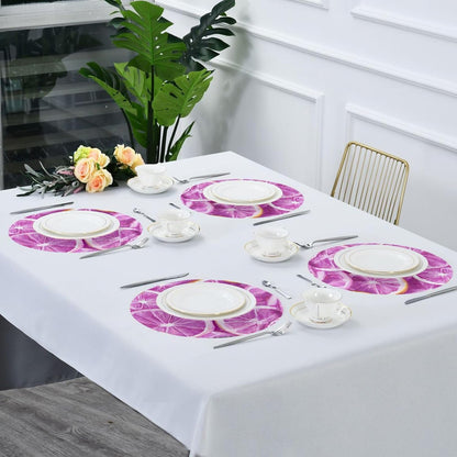 Lemons Baby Peach Seamless Picture Seamless Pattern_2 placemats for a Round Table Reusable Place mats Machine Washable placemats Linen placemats for Dining Table Waterproof Place mat Autumn