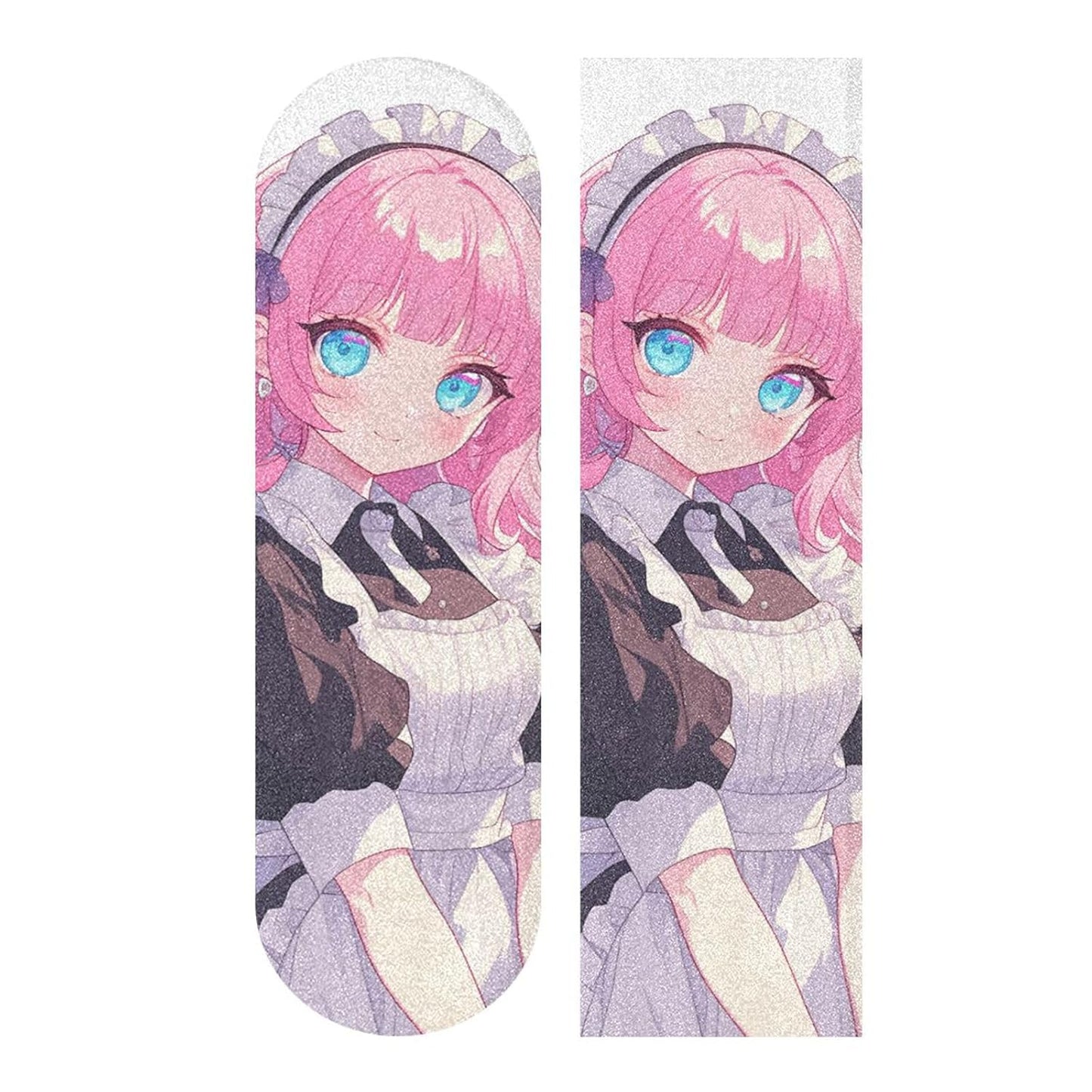 Anime Maid Peach Skateboard Tape Grip Bubble Free Scooter Grips Tape 33×9 Inch lija para Skateboard
