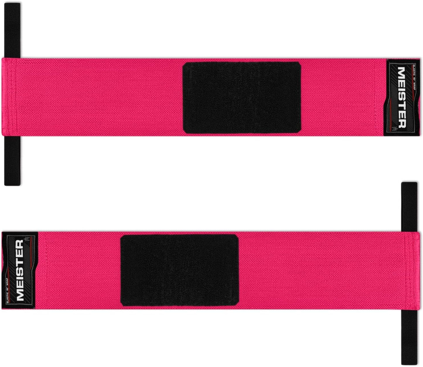 Meister 18" Elastic Wrist Wraps - Heavy-Duty Support for Weightlifting, Strength & Cross Training