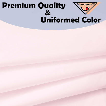 2 Pack Blush Pink Premium Plastic Tablecloth Round 84 Inches Reusable Macaron Pink Decorative Table Cover for Dining, Wedding, Party, Indoor and Outdoor use