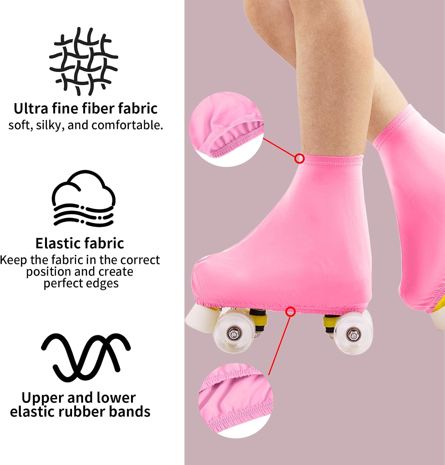 TUYUU Skate Covers,Skating Boot Covers,Skating Shoe Protective Cover for Kids Youth Adults Men Women Boys Girls,Skate Cover for Figure Skating Ice Skating Roller Skates.Skate Accessories.