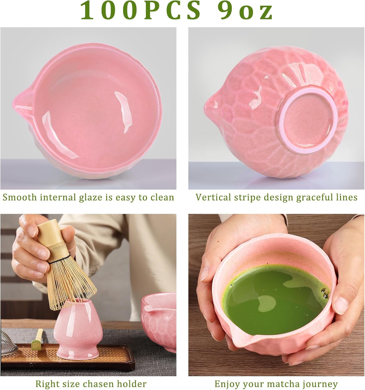 Matcha whisk Sets,Japanese Matcha Set,Matcha Bowl with Spout,Matcha Whisk and Holder,Bamboo Scoop,Sifter - 6 Pcs Tea Set for Matcha Lover,Tea Ceremony,Thanksgiving(Blue)