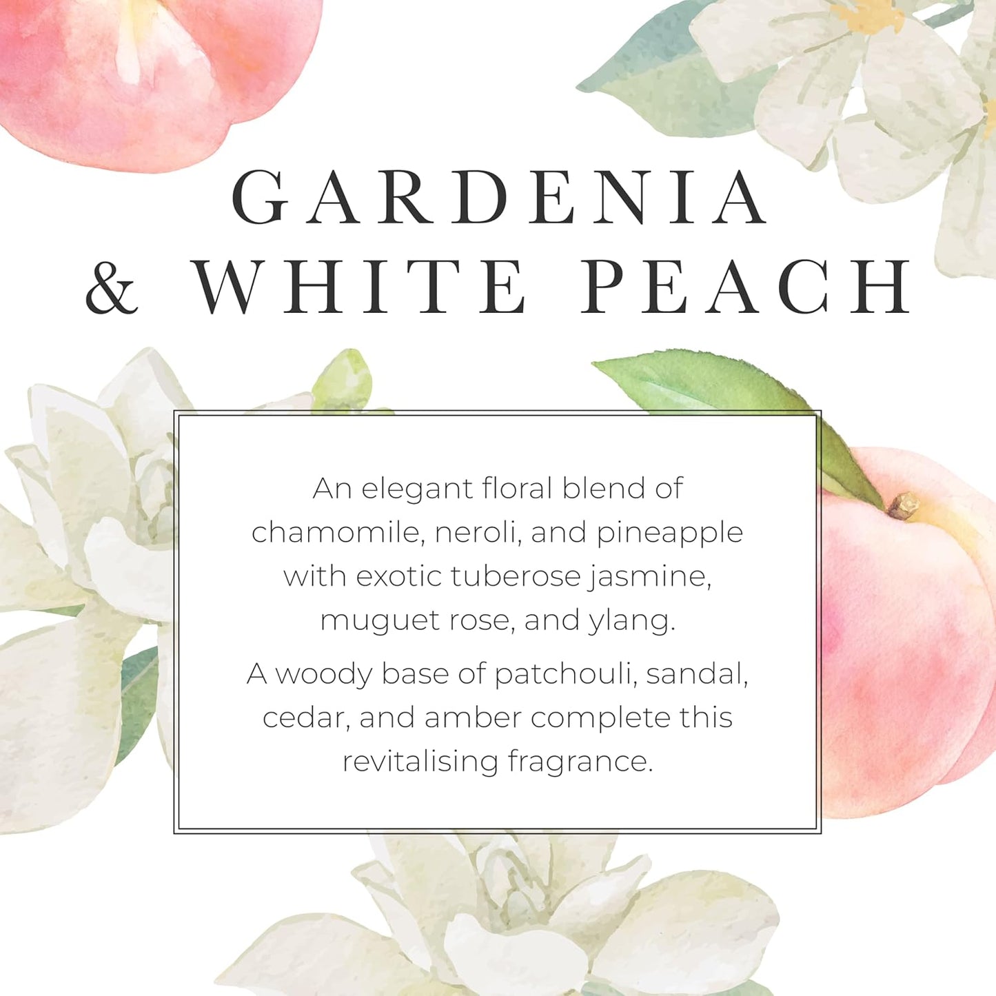 Pecksniff's Hand Wash - Liquid Hand Soap for Soft Skin, Natural, Revitalising, Hydrates and Moisturises, Handcrafted in England, Cruelty Free, Gift of Luxury 480ml/16.2 fl oz (Gardenia & White Peach)