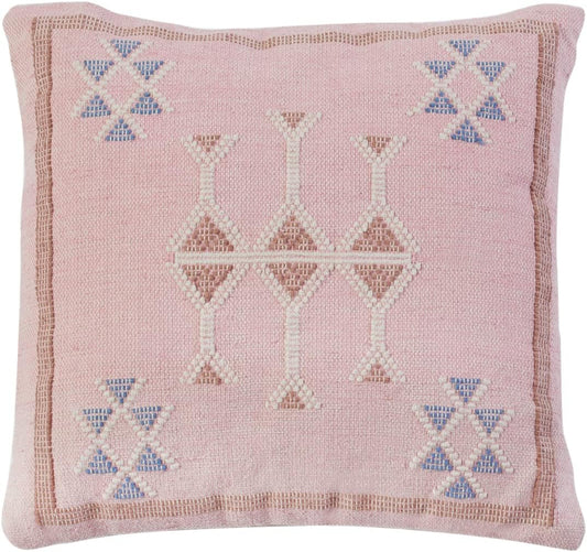 Safavieh Home Collection Aletha Boho 18-inch Peach Square Decorative Accent Pillow