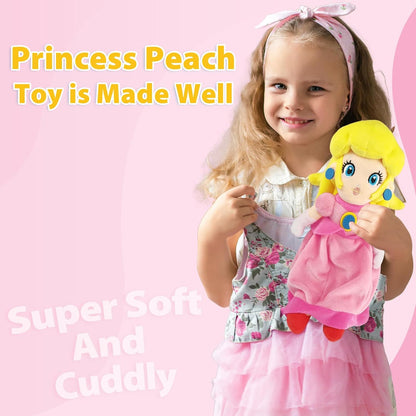 Princess Peach Plush Toy Princess Peach Doll Collection Mario Plush Stuffed Animals Toys 10 Inch (Pink Sweet Gift for Mario Fans