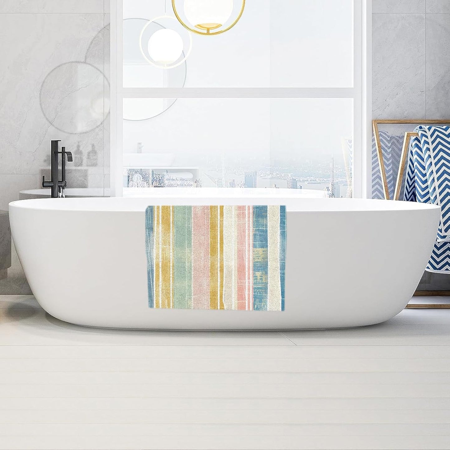 Loofah Shower Mat Bath Mat: 48x24 Inch Square Bath Mat for Inside Shower - Soft Non-Slip - Shower Safety Mat for Bathroom Wet Areas Stall Tub