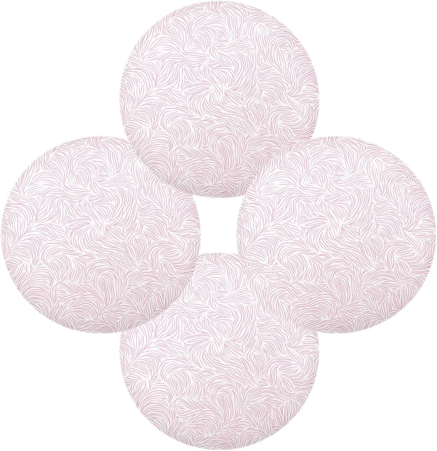Abstract Peach Pattern Round placemats Outdoor Reversible Quilted placemat Moroccan placemats for Dining Table placemats Waterproof Round placemats Set of 6 Natural 15.4x15.4in