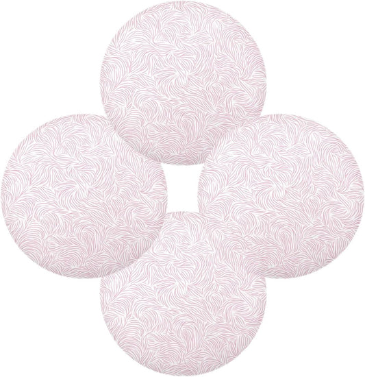 Abstract Peach Pattern Round placemats Outdoor Reversible Quilted placemat Moroccan placemats for Dining Table placemats Waterproof Round placemats Set of 6 Natural 15.4x15.4in