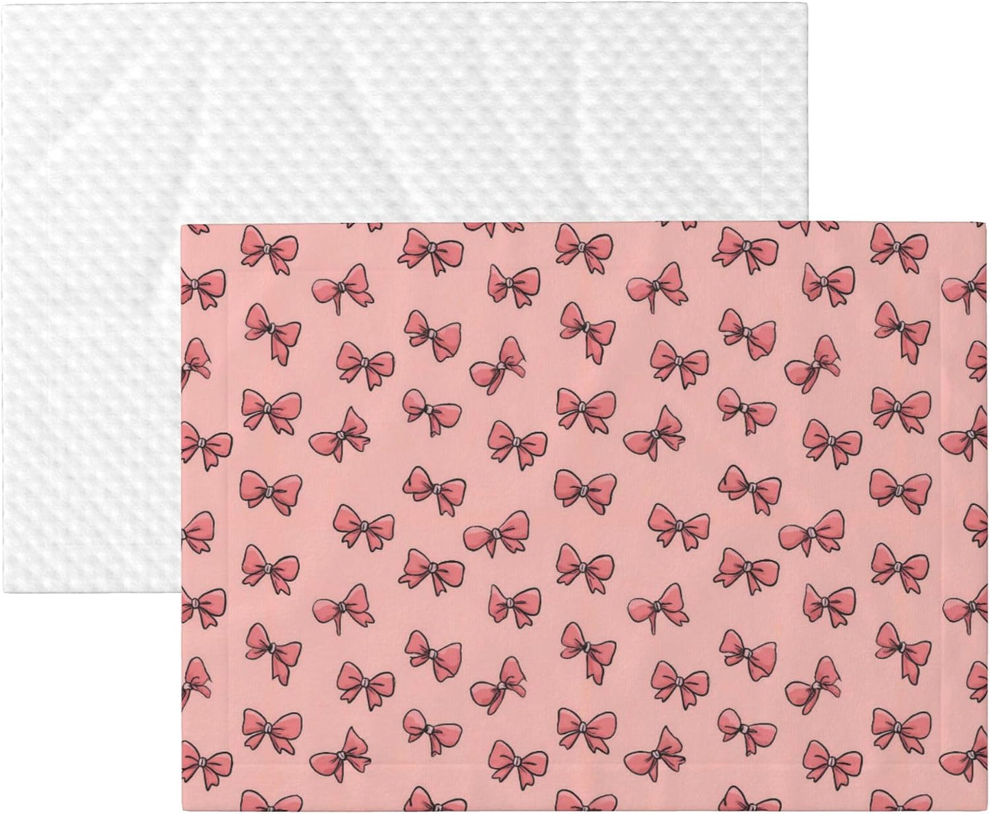 Waterproof Dog Blanket Soft Pet Blanket for Puppy Cat, Fleece Cat Throw Blankets for Furniture Bed Couch Sofa Reversible - Pink Bows 2
