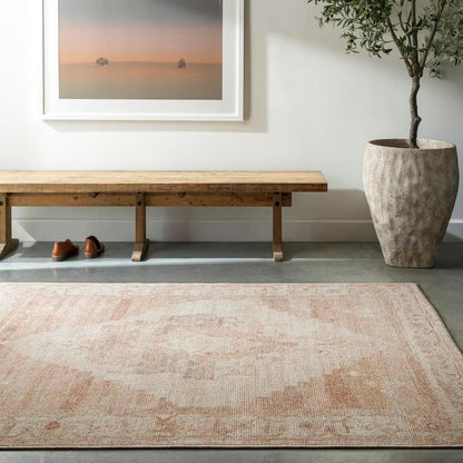 Livabliss x Becki Owens Luca Vintage Area Rug, 3'11" x 5'7", Dusty Pink, (4' x 6')