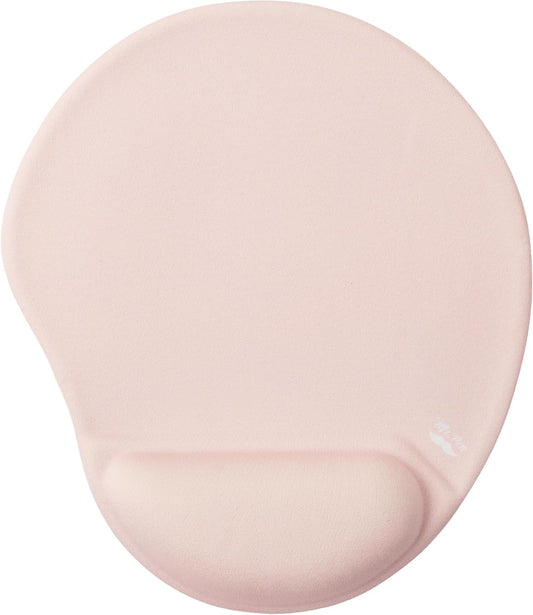 Mr. Pen- Ergonomic Mouse Pad with Wrist Rest, Blush Pink Breathable Fabric with Memory Foam Cushion, Non-Slip Rubber Base, Gel Mouse Pad with Wrist Support