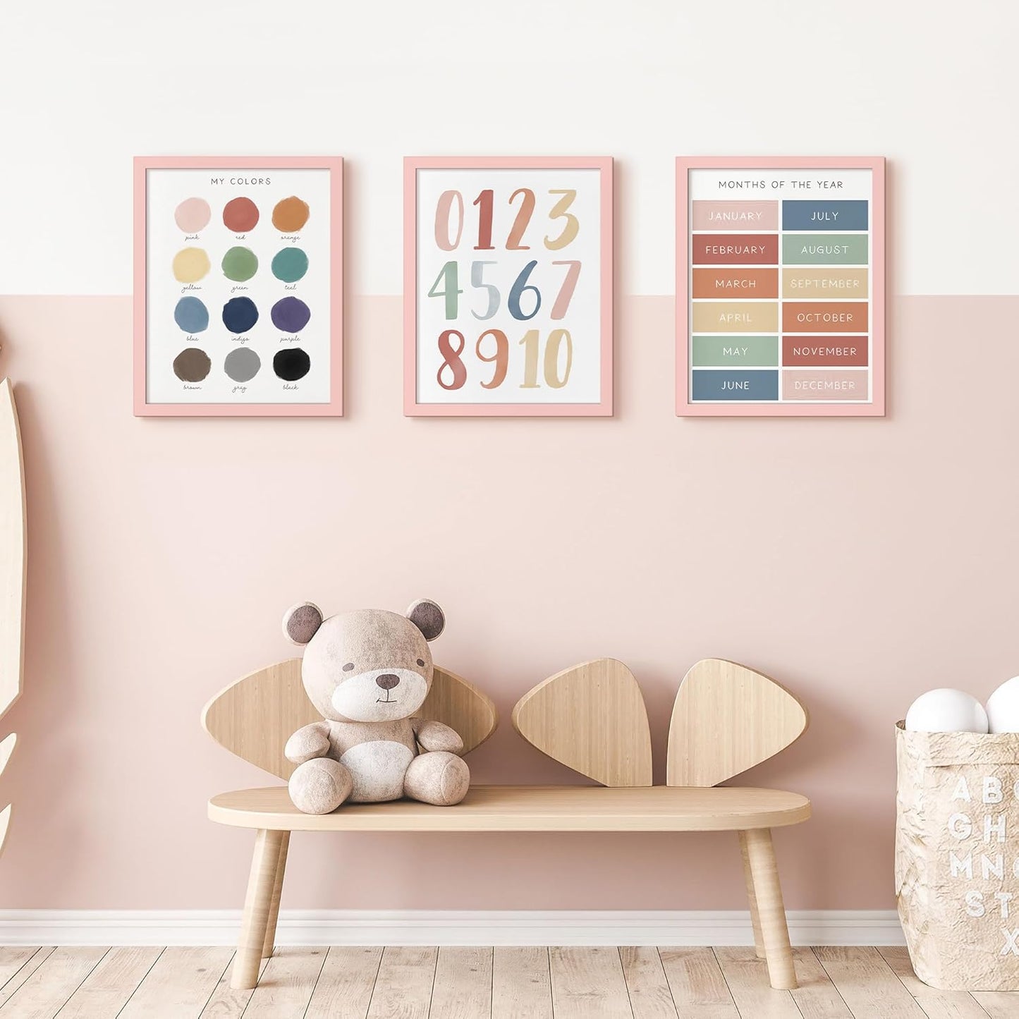 upsimples 11x14 Picture Frame, Display Pictures 8x10 with Mat or 11 x 14 Without, Wall Hanging Photo Frames, Pink, 1 Pack