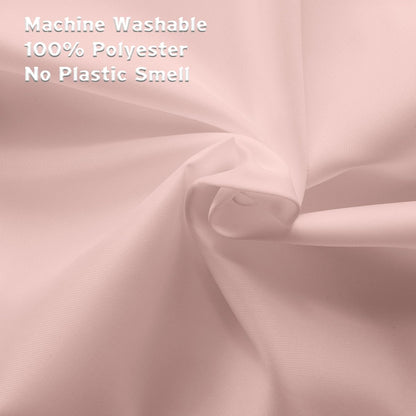 Titanker Waterproof Shower Curtain Liner Fabric, Blush Pink Shower Curtain Liner with Magnets, Cloth Shower Liner Soft, Lightweight, Machine Washable, 70 x 72 Inches