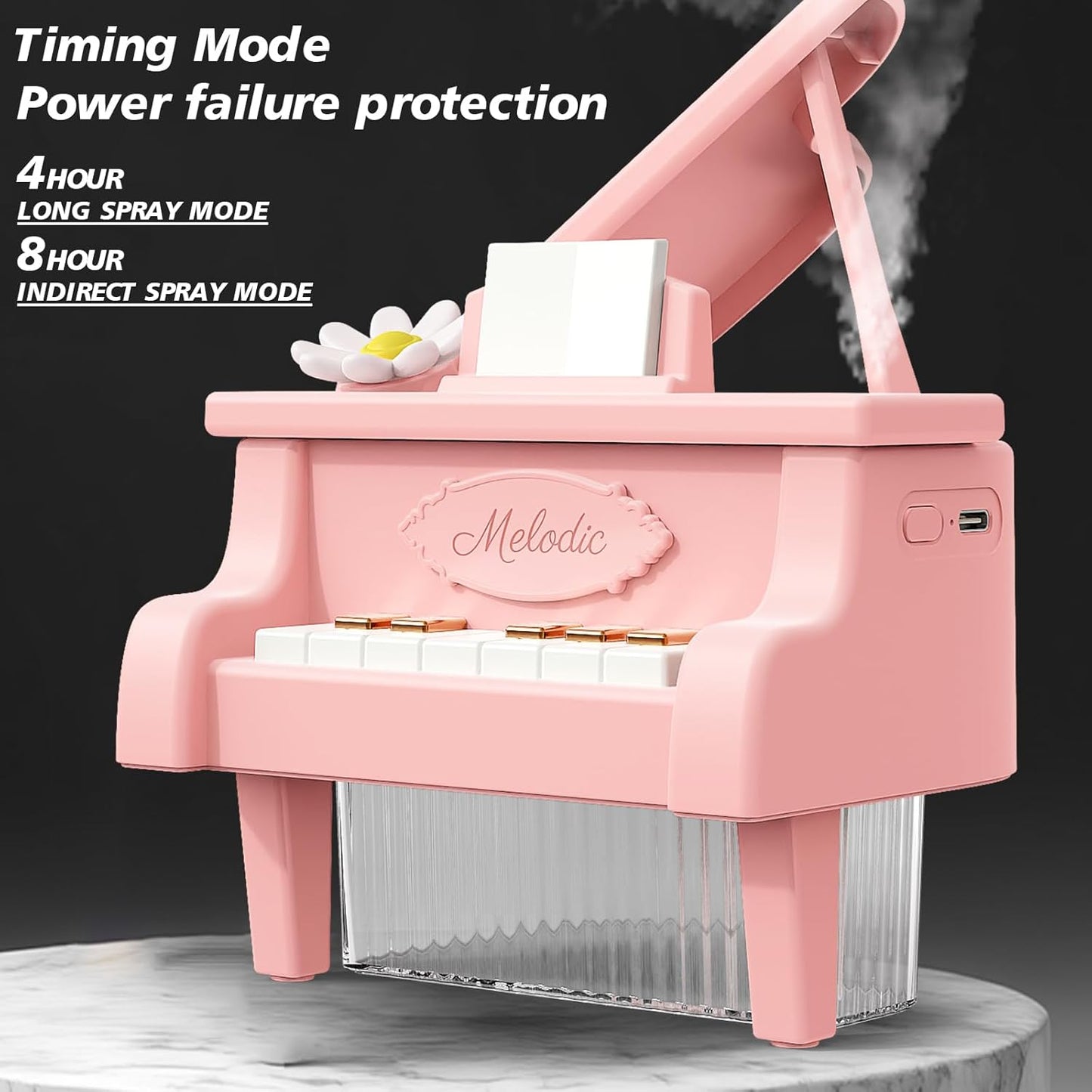 Portable Mini humidifie,350mL Cool Mist Humidifie,1200mAh Quiet for Home/Nursery/Office,Portable Mini Air Moisturizer,rechargeable mini humidifier (Pink)