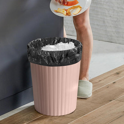 Versatile 2 Gallon Plastic Trash Can - The Compact Bin for Bathroom, Kitchen, or Home Office - Pink