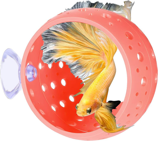 Betta Bulb Hide, Betta Tunnel Shrimp Cave Aquarium Fish Hideout with Suction Cup Aquarium Cave Decor for Shrimp, Guppies Guppy Hiding Resting (Pink)