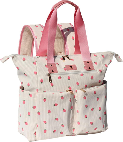 ESVAN Diaper Tote Bag Totepack Backpack 2 in 1 for Women Multifunctional Large Capacity with Insulated Pockets Travel | Multifunctional