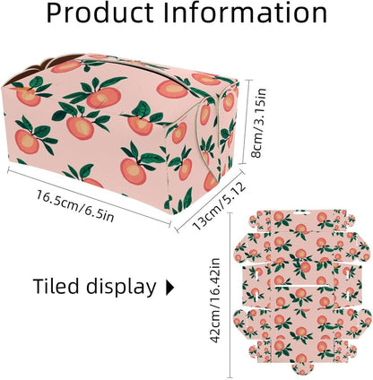 2 PCS Tissue Box Cover,Pink Peach Rectangle Decorative PU Leather Tissue Box Holder Facial Paper Organizer Dispenser for Bathroom, Vanity Countertop, Night Stands, Desk